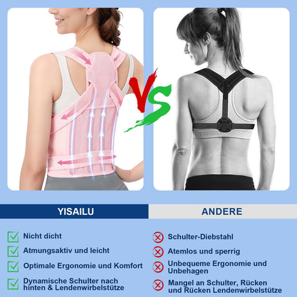 Back Support, Posture Corrector for Men and Women, Adjustable Back Support Belt, Back Stretcher for Relief of Back Pain and Kyphosis, Waist M (34"-41")