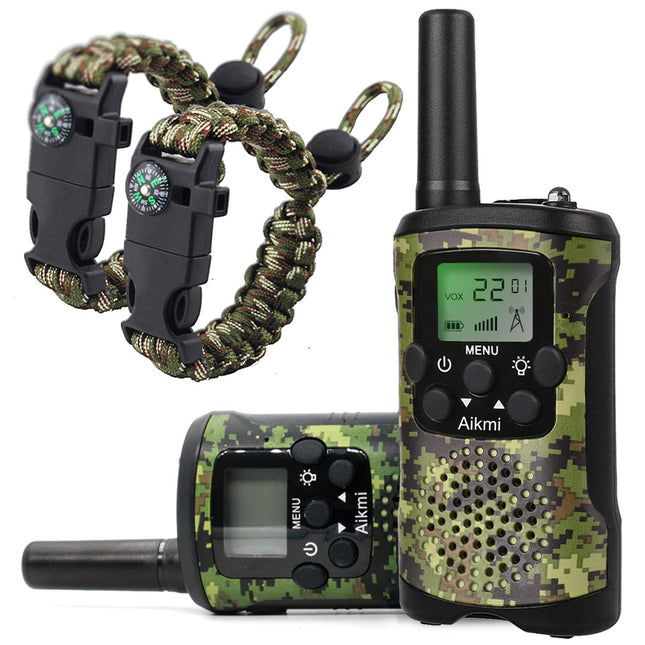 Toys 4-12 Years Boy Walkie Talkies for Children 8 Channel Radio with LCD Flashlight Adventure Camping Outdoor Toy Birthday 5 6 7 8 Years Boy Gift