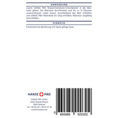 Hanse Pro Air Binder Set for Waterbeds, 2 x 250 ml Air Stop, 2 x 15 ml Waterbed Defoamer | Care | Air Binder | Air Solvent | Eliminates air noise in waterbeds | Bubble Stop