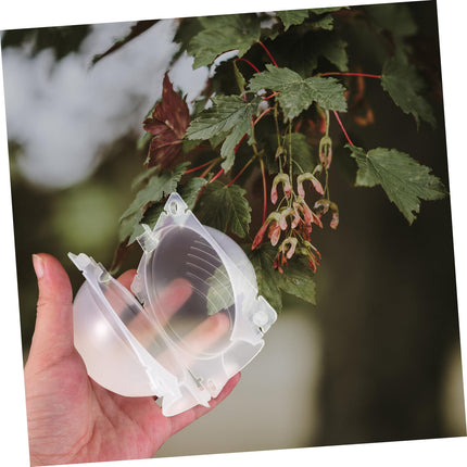 Yardwe 8pcs Box Plant Root Ball Propagator High Pressure Propagation Box Grafting Root Box Garden Tree Height Branch Pressing Device 8pcs Small Transparent Color