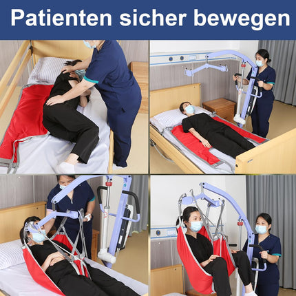 EZ Assistive Patient Lift Sling, Split Leg Toileting Sling, U-Shaped Transfer Sling, 500 lbs Weight Capacity (Large)