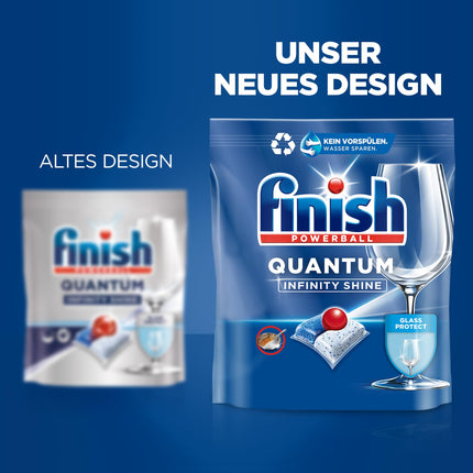 Finish Quantum Infinity Shine Dishwasher Tablets – Dishwasher tablets for deep cleaning, grease-cutting power and shine – Gigapack with 2 x 83 tablets