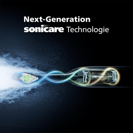Philips Sonicare 5300 electric toothbrush, sonic toothbrush with 2 intensity levels, pressure control, EasyStart, Smartimer and BrushPacer, black, model HX7101/01 [New Technology]