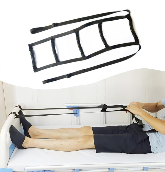 LIKEUDO Adjustable Bed Riser Assist for Elderly and Disabled Patients - Auxiliary Handle with Pull-Up Rope Lifter