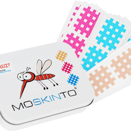 Moskinto 42 Mosquito Plasters, Mosquito Bite, Mosquitoes, Alternative to Heat Pen, for Children and Adults, Mosquitoes, Bite Healer, Itching, Family Box