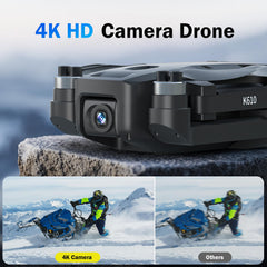 K610 GPS Drone with 4K Camera for Adults S0NY IMX SENS Camera SD Card, AI Drone Auto Return Home, under 249g, RC Quadcopter GPS Drones for Beginners 5G FPV Transmission Drone Follow me