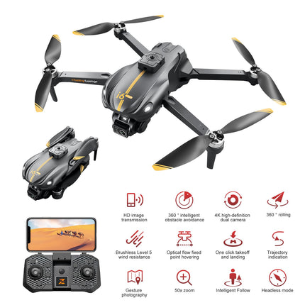 Drone with Camera for Adults, 1080P HD FPV Camera, Drone for Beginners with Altitude Hold, One Key Landing, 4 Way Obstacle Avoidance, Speed ​​Adjustment, Headless Mode, 3D Flips