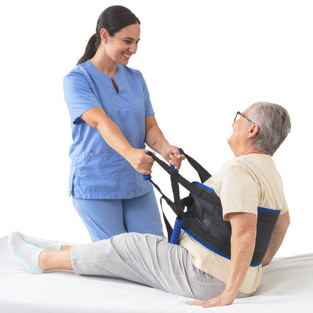 Eyra 147 cm Transfer Sling for Patients and Seniors – Padded Transfer Belt with Handles – Ergonomic Lifting Aid for Patients in Need of Care – Safe Transfer from Bed, Wheelchair, or Car