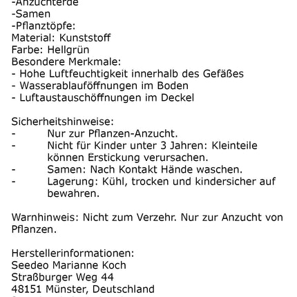 Seedeo® Grow Kit Giant Bamboo (Dendrocalamus gigantea) 60 Seeds