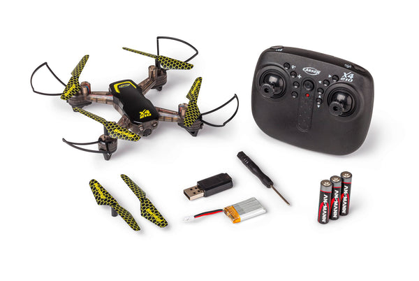 Carson 500507178 X4 Quadcopter 210-LED 100% RTF - 100% ready to fly, remote-controlled, RC quadcopter, including batteries and remote control, RC drone