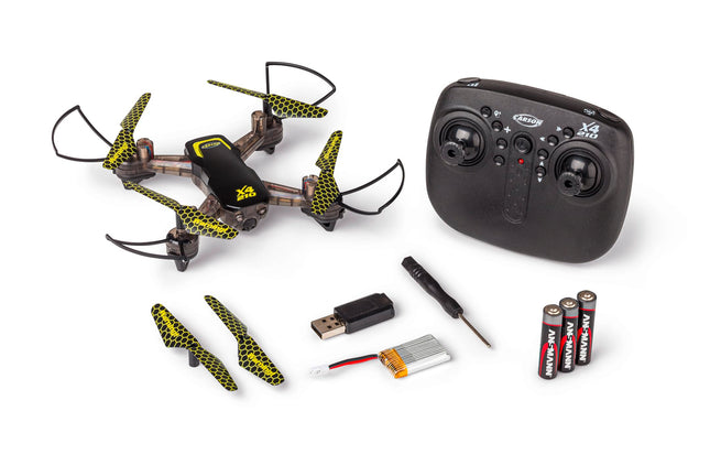 Carson 500507178 X4 Quadcopter 210-LED 100% RTF - 100% ready to fly, remote-controlled, RC quadcopter, including batteries and remote control, RC drone