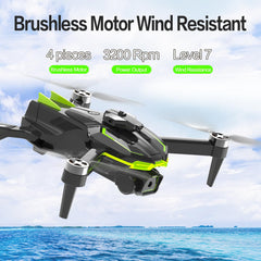 Drone with 1080P Camera for Kids and Adults with Brushless Motor, Foldable Quadcopter with WiFi Transmission, 35 mins Long Flight Time, Beginner Drone Toy Gifts for Boys Girls