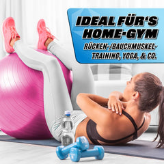 #DoYourFitness Exercise Ball including ball pump | Fitness seat ball in 55cm to 85cm | Anti-burst | Training ball for yoga, Pilates, gym, office &amp; pregnancy | Fitness ball &amp; balance for core training