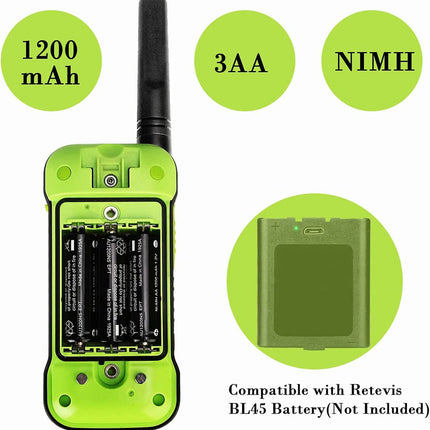 Retevis RT649P Walkie Talkie Waterproof, Floating Walkie Talkie IP67, 1200 mAh Rechargeable PMR Radio, SOS Alarm Walkie Talkie Set of 4 for Kayaking, Surfing, Fishing (4 Pack)