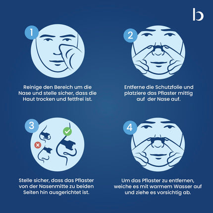 Behale - 30x nasal strips for snoring - dermatologically tested | Nose Strips for sleeping | Anti-snoring support | Snore stopper thanks to better breathing