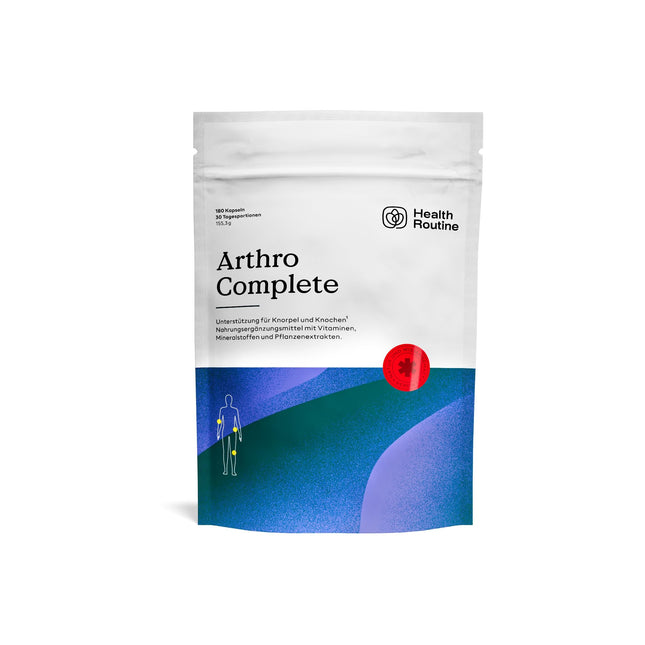 Health Routine Arthro Complete — 180 Capsules — Curcumin, Boswellic Acid, Glucosamine Chondroitin Capsules — Vitamins, Minerals, Plant Extracts