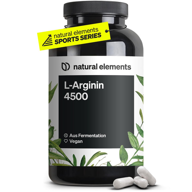 L-Arginine – 365 Capsules – High Dose: 4,500mg vegan L-Arginine HCL per daily dose (3,750mg pure L-Arginine) – high dose – made in Germany &amp; laboratory tested
