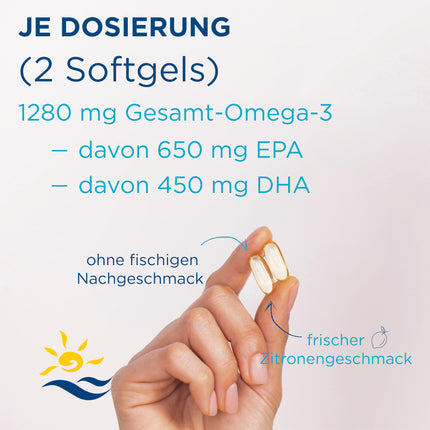 Nordic Naturals, Ultimate Omega, 180 Gluten-Free Softgels, 1280 mg Omega-3 per serving, Soy-Free, GMO-Free, Lemon Flavor