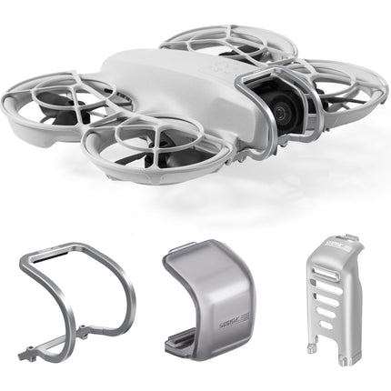STARTRC 3-IN-1 for DJI Neo Accessories, Neo Gimbal Bumper Guard + Gimbal Cover + Landing gear Battery protector for DJI Neo Drone Protection
