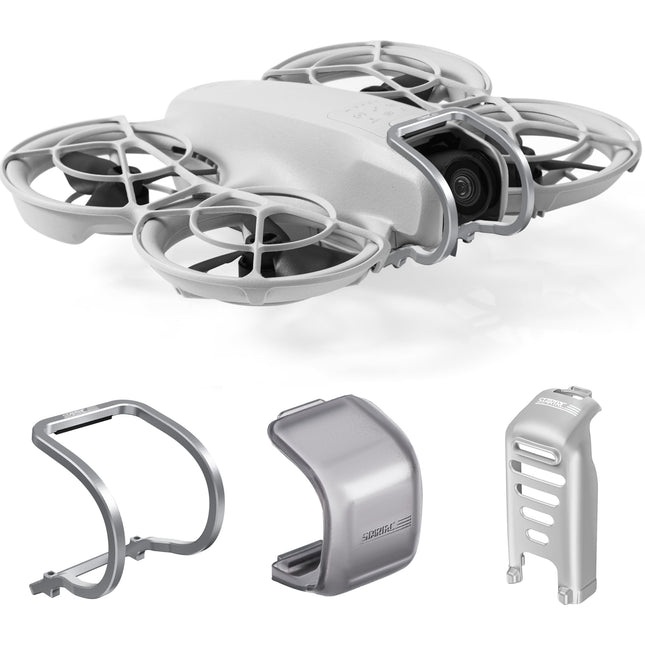 STARTRC 3-IN-1 for DJI Neo Accessories, Neo Gimbal Bumper Guard + Gimbal Cover + Landing gear Battery protector for DJI Neo Drone Protection