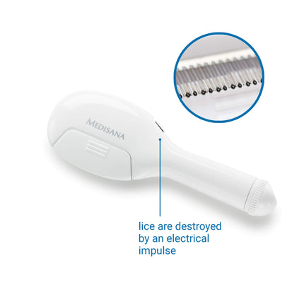 Medisana LC 860 electric lice comb, comb against head lice and nits, nit comb, suitable for dogs and cats