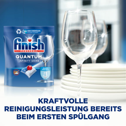 Finish Quantum Infinity Shine Dishwasher Tablets – Dishwasher tablets for deep cleaning, grease-cutting power and shine – Gigapack with 2 x 83 tablets