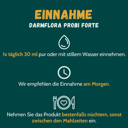Darmflora-Probi forte EM24 | 24 live bacterial strains | 30 billion CFU | Immediately colony-forming | 500 ml | Natural manufacturing process