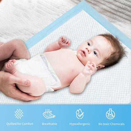 EUROPAPA® 30x absorbent incontinence pads 60x90cm nursing pads medical pads waterproof incontinence bed pads, disposable pads, hygiene pads for adults children baby
