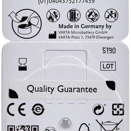 Power One Zinc p312 hearing aid battery, 60 pack