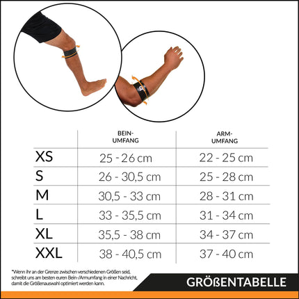 Jumperband classic patella and tennis elbow bandage (knee/arm) for men and women (sports, fitness, everyday use) Relieves pain + Perfect fit + Can be used anywhere + No slipping (L, black)
