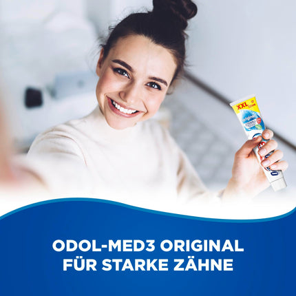 Odol-med 3 Toothpaste, Original, with 3-in-1 protection for strong teeth, healthy gums** and fresh breath, 125 ml toothpaste