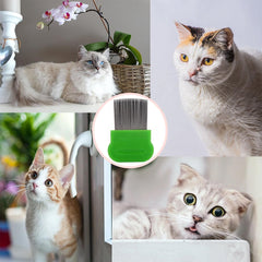4 pieces metal lice comb, flea combs, stainless steel extra fine lice comb goldgeist, for removing lice and dandruff for all hair types, lice treatment gentle for babies, children, adults and pets
