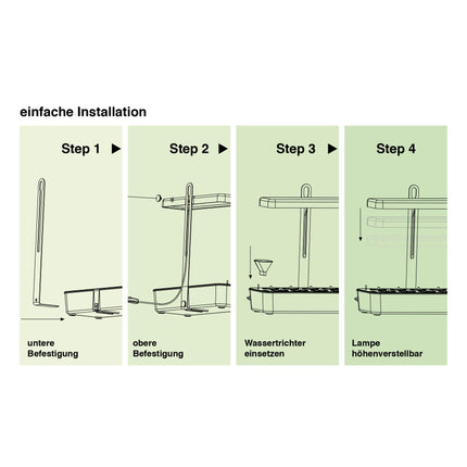 Northpoint Hydroponic LED Grow System Plant Lamp Plant Light Herb Garden Indoor Garden Grow Lamp 22W 1350 Lumen 10 Seedlings Height Adjustable Timer
