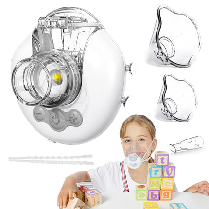 FEELLIFE Nebulizer, Quiet Nebulizer for Adults and Children, 3 Adjustable Modes, Ultralight Hands-Free Nebulizer, Nebulizer for Home and Travel, Rechargeable Battery