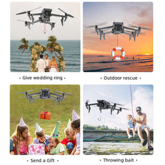 Drone Airdrop System, Durable ABS Airdrop System with Landing Gear for 3