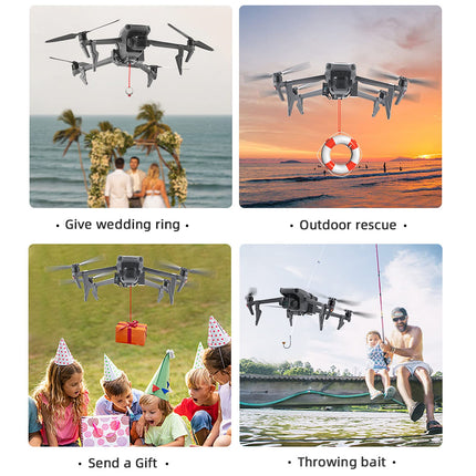 Drone Airdrop System, Durable ABS Airdrop System with Landing Gear for 3