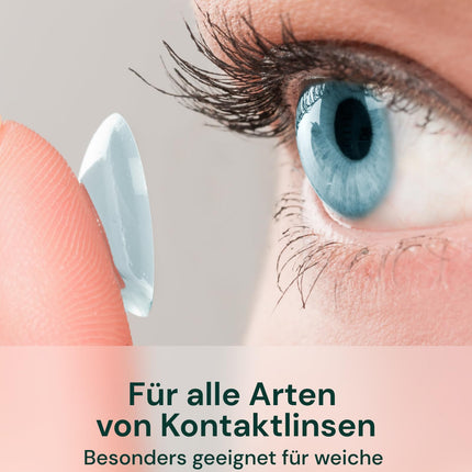 YogaMedic Contact Lens Solution - Lens Solution for Soft Lenses, 3 x 360 ml, 1 x 100 ml &amp; 3 Contact Lens Cases, Contact Lens Solution, All-in-One Combination Solution for Soft Contact Lenses
