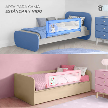 asalvo 12661 bed rail 2 in 1, white