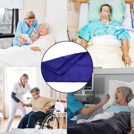 LOSCHEN sliding sheet, tube sliding sheet for patient transfer, sliding sheet to assist the transfer of elderly people (72 * 120cm, dark blue)