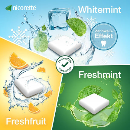 NICORETTE Chewing Gum 4mg Freshmint – Nicotine chewing gum for smoking cessation – Mint flavor – with 4mg nicotine – Quit smoking – 105 pcs.