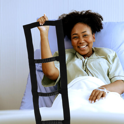 Bed riser, bed rail aid handle for seniors &amp; pregnant women Bed ladder riser aid with robust handle Ideal for nursing beds &amp; at home