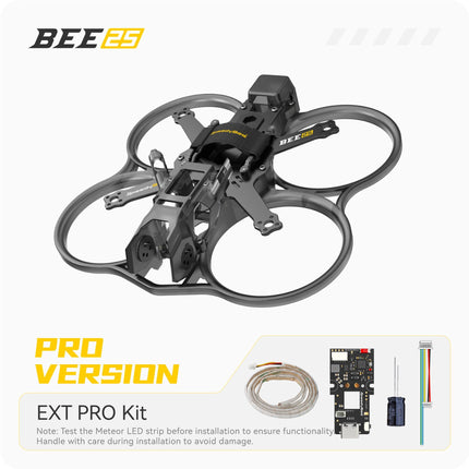SpeedyBee Bee25 Pro 2.5-inch Wireless Tuning Cinewhoop FPV Drone Frame – Modular, Shockproof, Plug and Play with Smart Meteor LED, Compatible with DJI O3 Air Unit O4 PRO and Link Vista