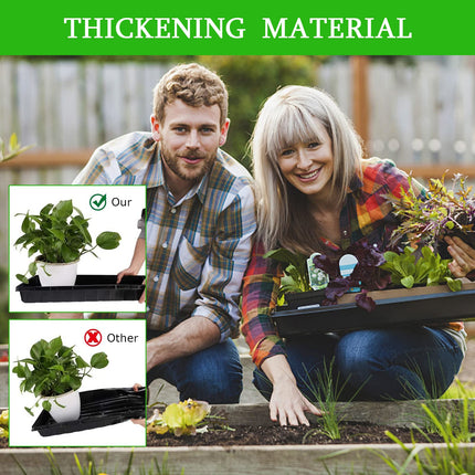 Getervb 5 pieces growing plate plant growing tray plastic planting tray greenhouse growing tray for garden balcony vegetables fruit seeds plant germination