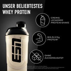 ESN Designer Whey Protein Powder, Vanilla, 1 kg, up to 23 g protein per serving, ideal for building and maintaining muscle - made in Germany