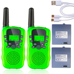 Soopotay Rechargeable Walkie Talkie Kids, Children's Two-Way Radios 3 KM Long Distance, Children's Toys/Christmas/Birthday Gifts for Boys and Girls Ages 3-12