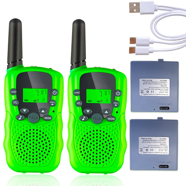 Soopotay Rechargeable Walkie Talkie Kids, Children's Two-Way Radios 3 KM Long Distance, Children's Toys/Christmas/Birthday Gifts for Boys and Girls Ages 3-12