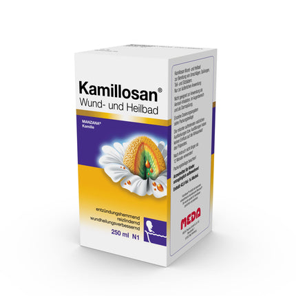 Kamillosan Wound and Healing Bath: Chamomile bath additive for sitz baths, against itching, hemorrhoid complaints, skin inflammations, 250 ml
