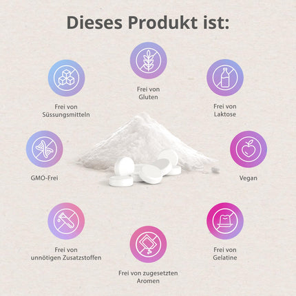 Effective Nature Inositol Tablets – Myo- &amp; D-Chiro-Inositol in the optimal ratio – with 400 µg folic acid per daily dose – Vegan &amp; without additives – 120 Tablets