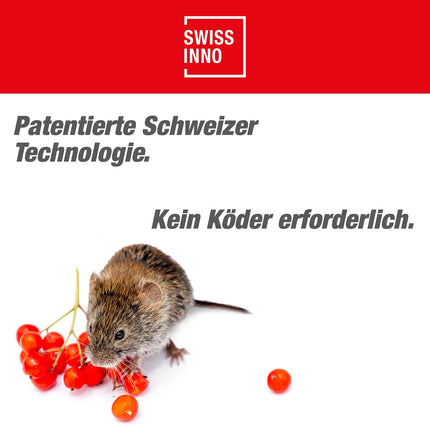 SWISSINNO Vole Trap PRO SuperCat | Efficient snap trap against field mice and voles, patented trigger mechanism, easy to set up, safe and reusable | 1x trap