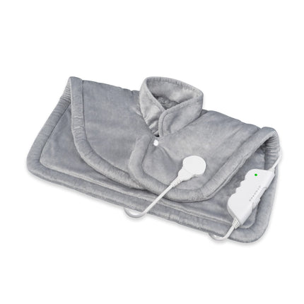 medisana HP 622 Heating Pad for Neck &amp; Shoulder, Electric Heat Cape, Overheating Protection &amp; Automatic Shut-Off, 6 Temperature Settings, Washable, Gray